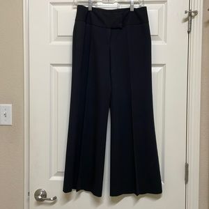 White House / Black Market wide leg dress black pants in size 4.